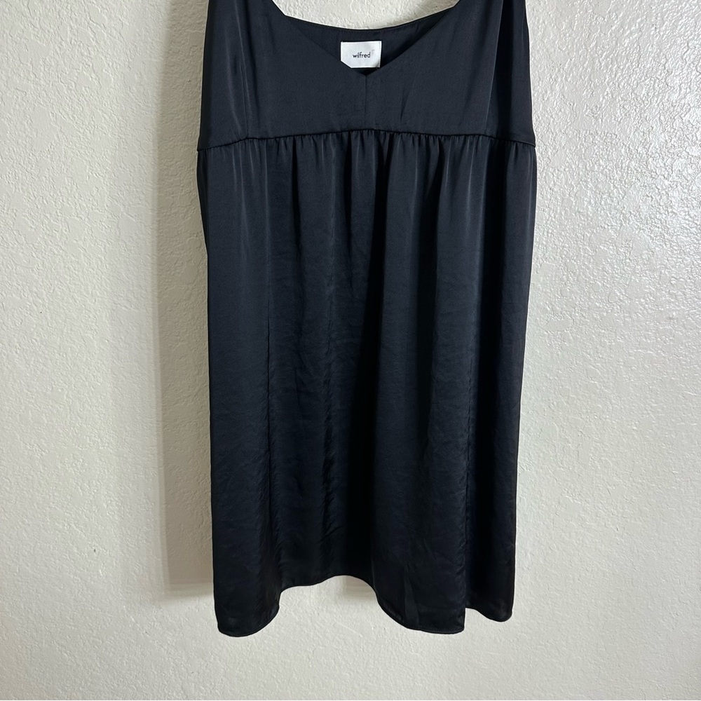 Wilfred Aritzia Lover Satin Mini babydoll dress size M - Picture 10 of 14